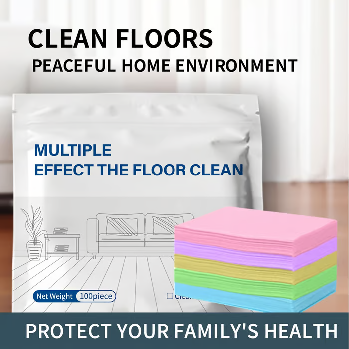 100 PCS Multi-Effect Floor Cleaning Sheets 🧴For All Hard-To-Clean Surfaces🧹